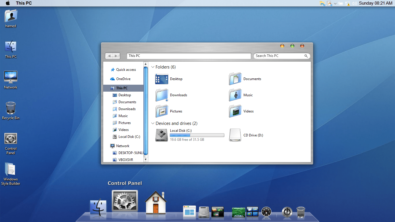 mac os taskbar for windows 10 download